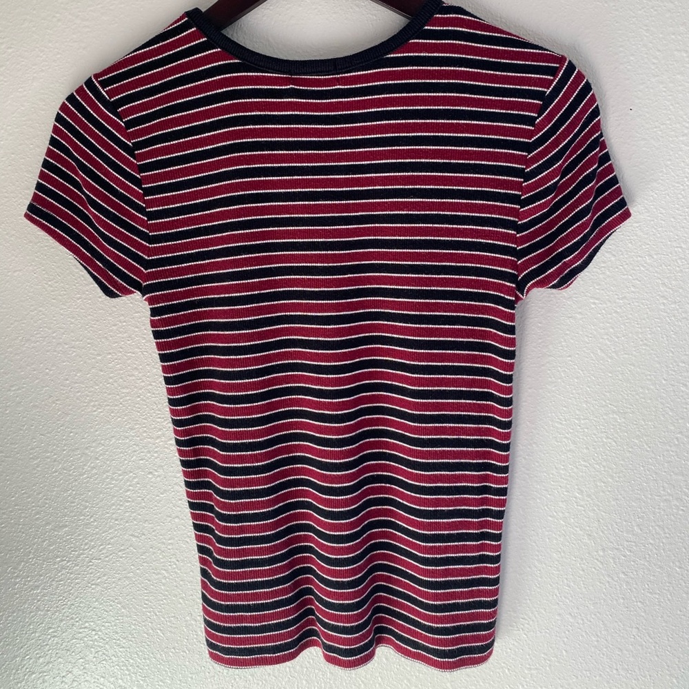 Striped Ribbed Top - Picture 2 of 4